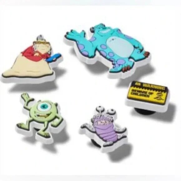 NWT DISNEY PIXAR Monsters, Inc. 5 Pack CROC CHARMS - Picture 3 of 7